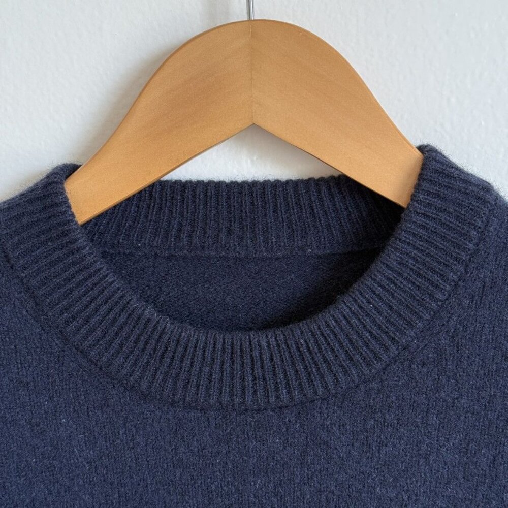 Kenzo Wool Sweater Navy K Logo Pullover Jumper Size S Made in China - Picture 2 of 7